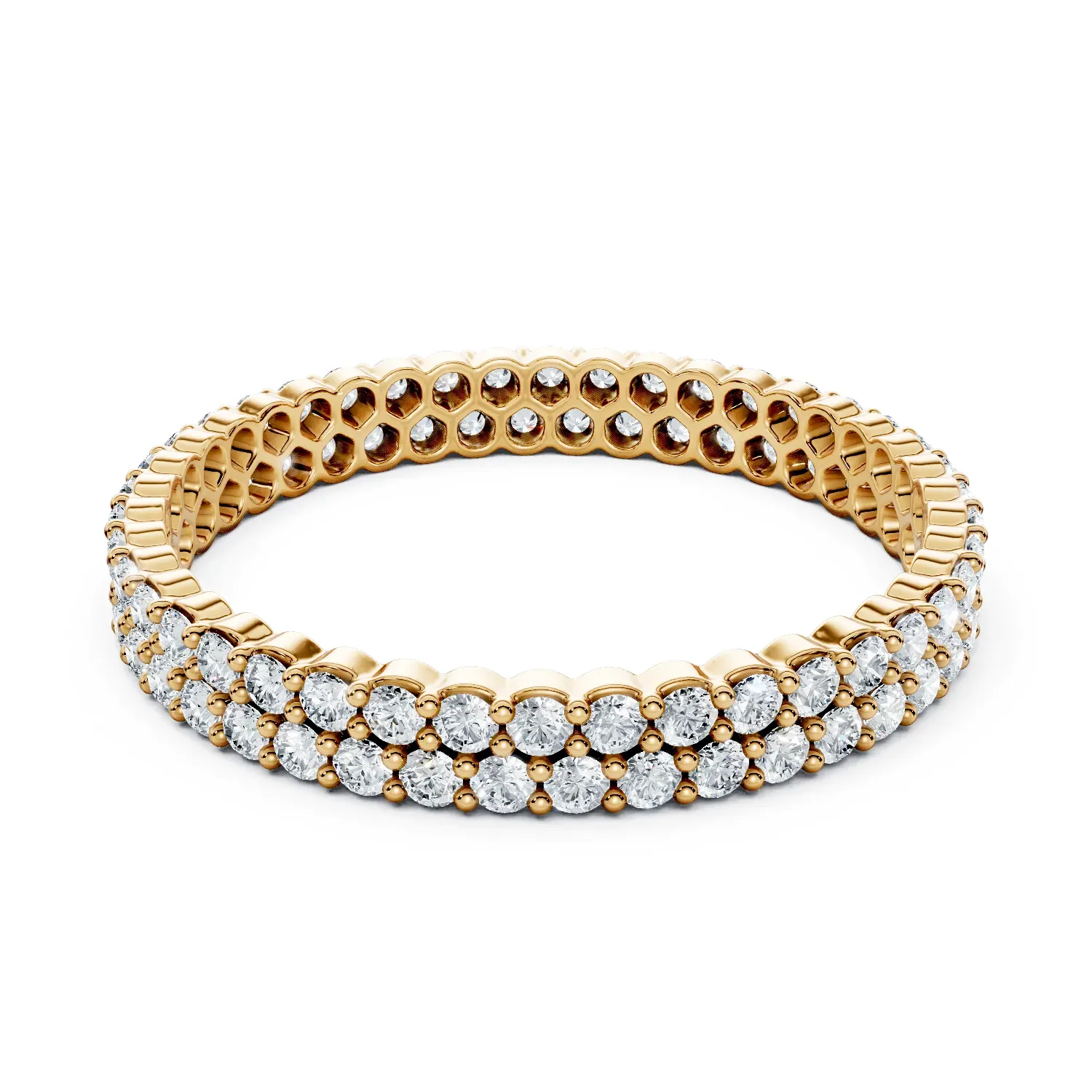 01 Eternity Multiple Row Prong Setting Prunus mume Light Pass Misaligned Arrangement full coverage round 2.8 01 Eternity Multiple Row Prong Setting Prunus mume Light Pass Misaligned Arrangement full coverage round 2.8