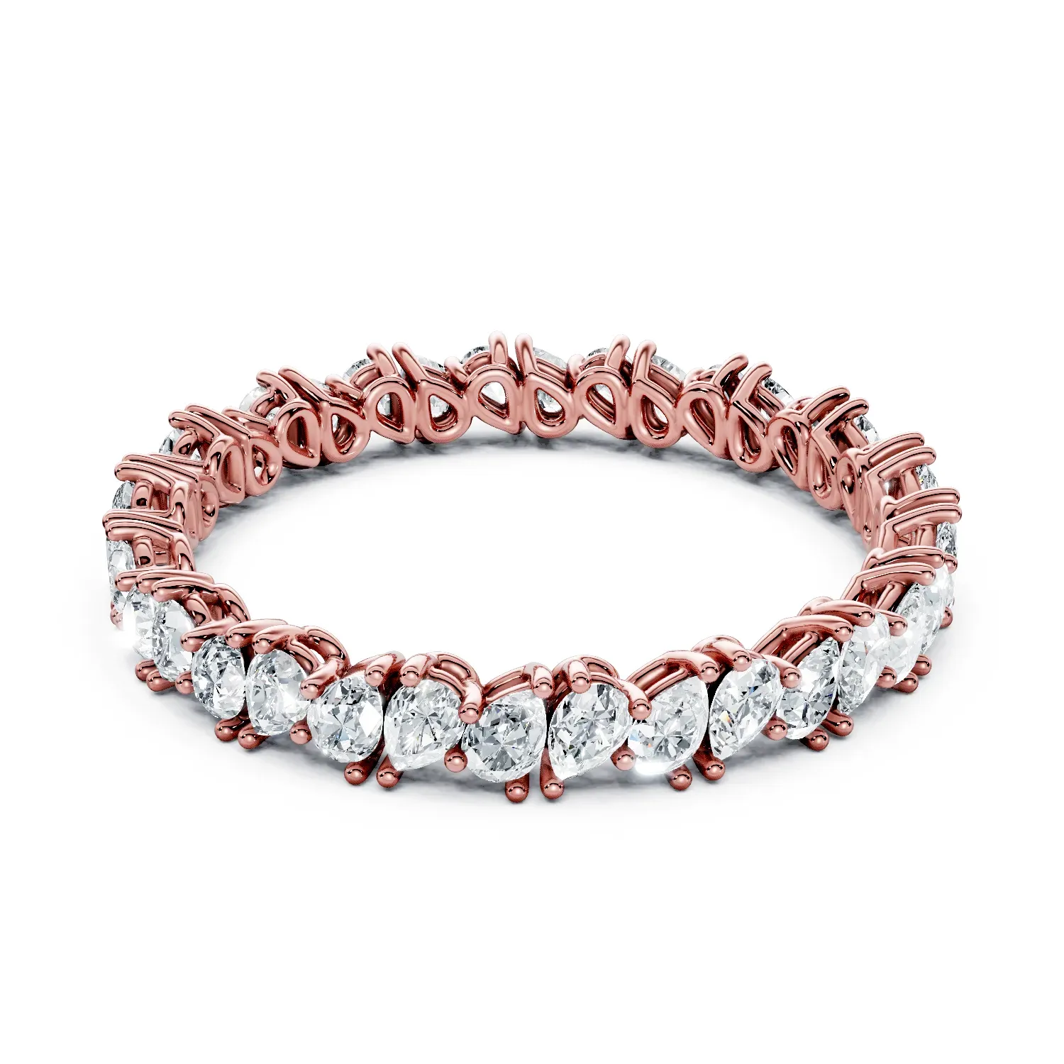 01 Eternity Stack Single Row Prong Setting Light Pass Alternative full coverage pear 3.2 01 Eternity Stack Single Row Prong Setting Light Pass Alternative full coverage pear 3.2