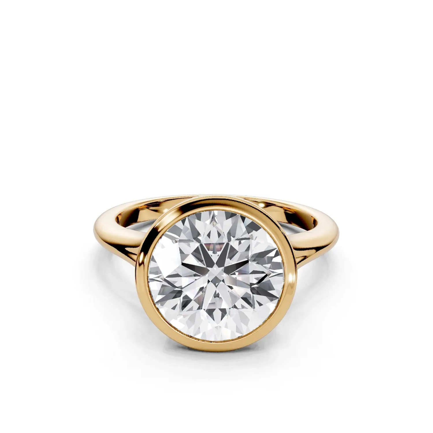 01 Solitary Fashion Bezel Standard Profile Solitaire Comfort round engagement ring 01 Solitary Fashion Bezel Standard Profile Solitaire Comfort round engagement ring