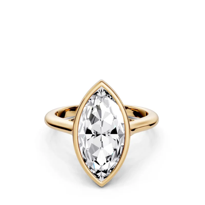 1 Solitary Fashion Bezel Bridge Floating Standard Profile Solitaire Standard marquise engagement ring 1