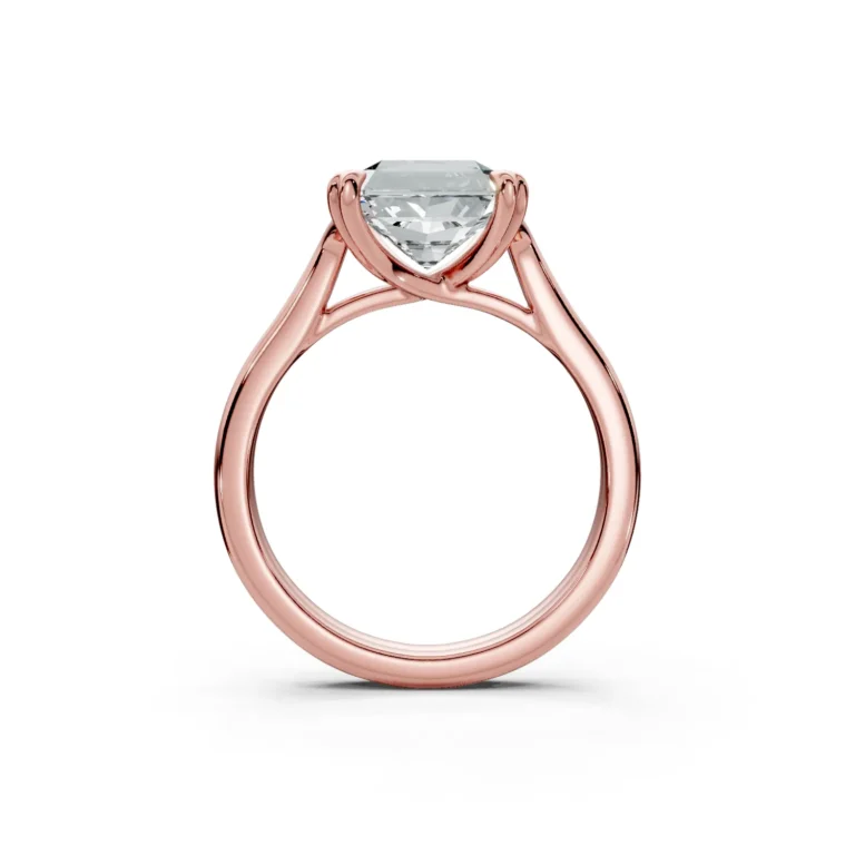 10 Solitary Fashion Heart Prong Cathedral Standard Profile Double Shank radiant engagement ring 1