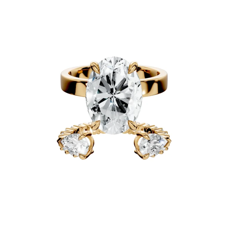 14 Evermore Oval with Side stone Bridal Set