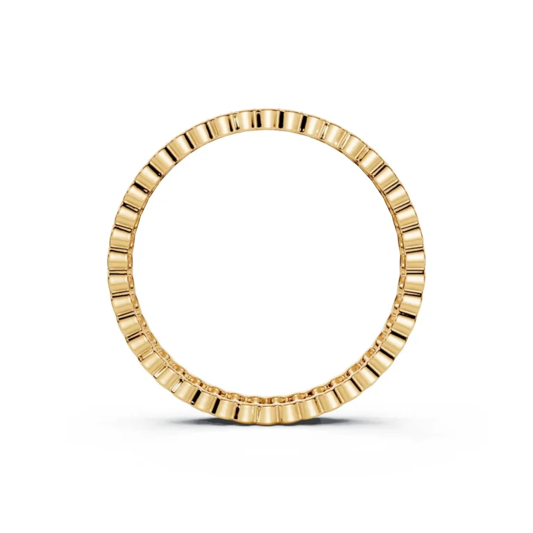 2 Eternity Multiple Row Half Bezel Prunus mume Light Pass Misaligned Arrangement full coverage round 3.2