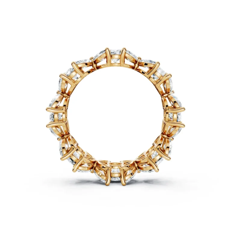 2 Eternity Multiple Row Prong Setting Light Pass Decorative full coverage round marquise 6.8