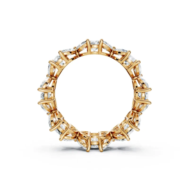 2 Eternity Multiple Row Prong Setting Light Pass Decorative full coverage round marquise 6.8