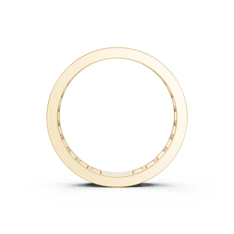 2 Eternity Single Row Channel Setting Light Pass North South full coverage emerald 3.4