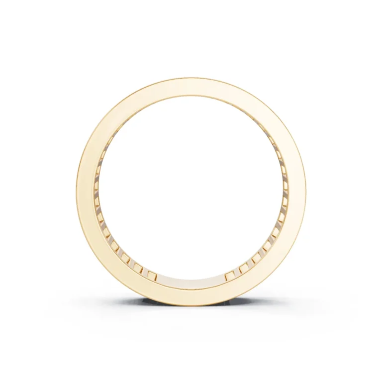 2 Eternity Single Row Channel Setting Light Pass North South full coverage emerald 4.1