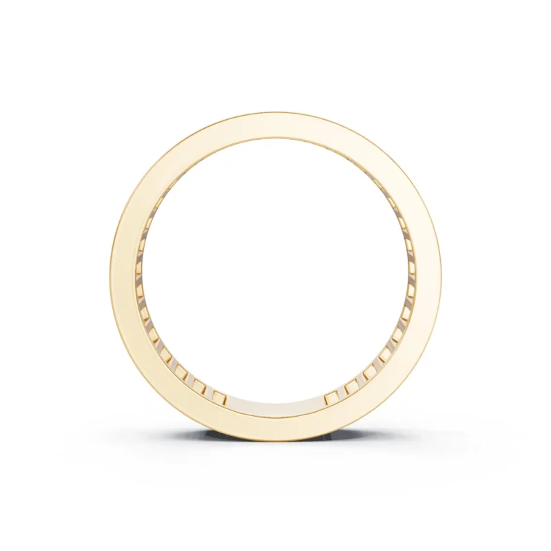 2 Eternity Single Row Channel Setting Light Pass North South full coverage emerald 4.1