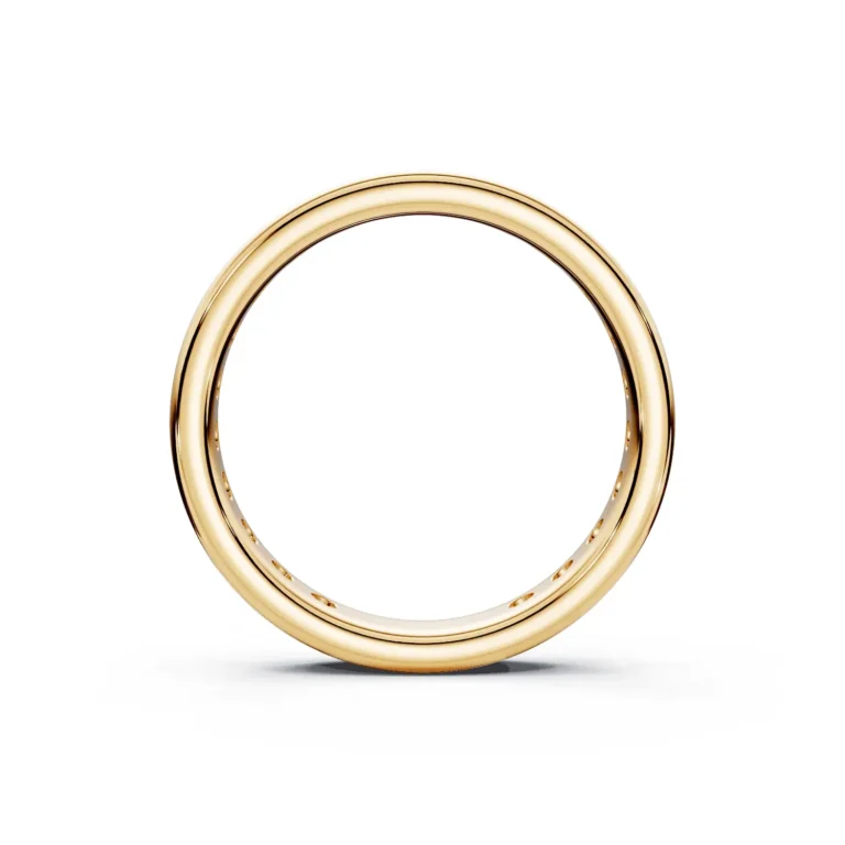 2 Eternity Single Row Channel Setting Light Pass full coverage comfort fit round 3.7