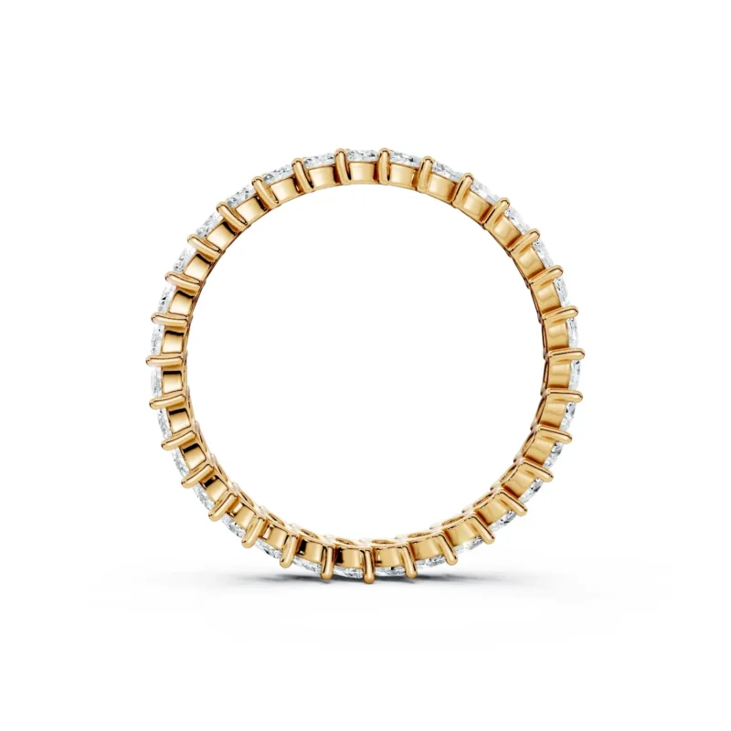 2 Eternity Stack Single Row Prong Setting Light Pass Alternative full coverage marquise 2.9