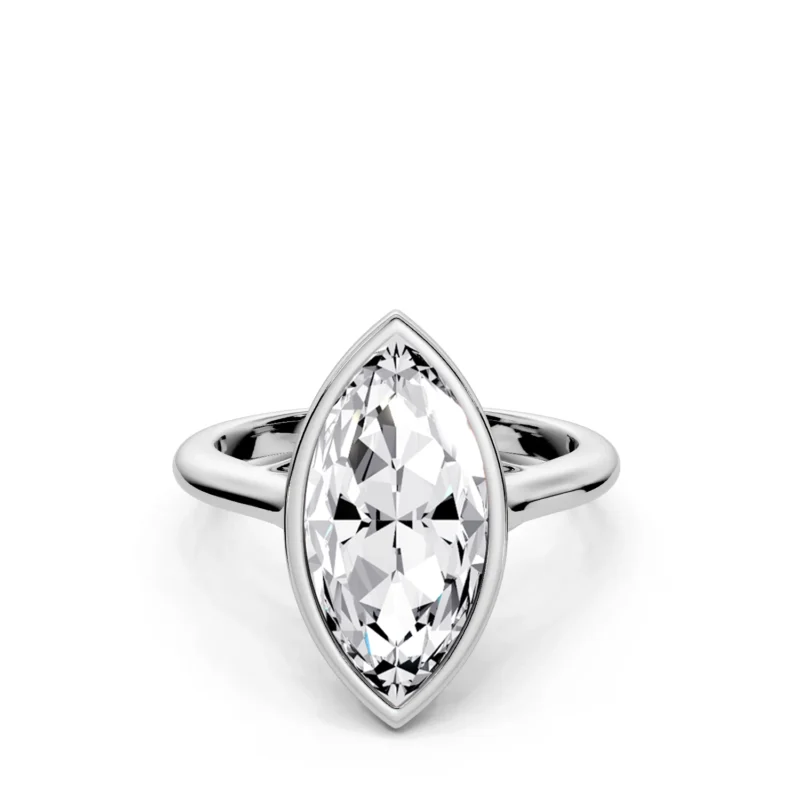 5 Solitary Fashion Bezel Bridge Floating Standard Profile Solitaire Standard marquise engagement ring 1