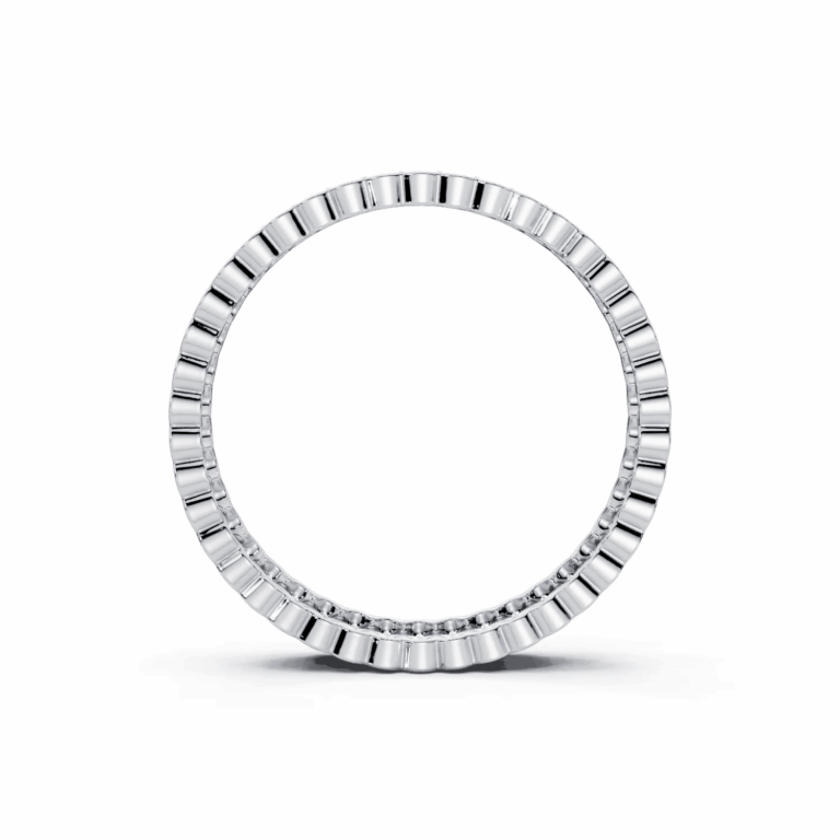 6 Eternity Multiple Row Half Bezel Prunus mume Light Pass Misaligned Arrangement full coverage round 4.2