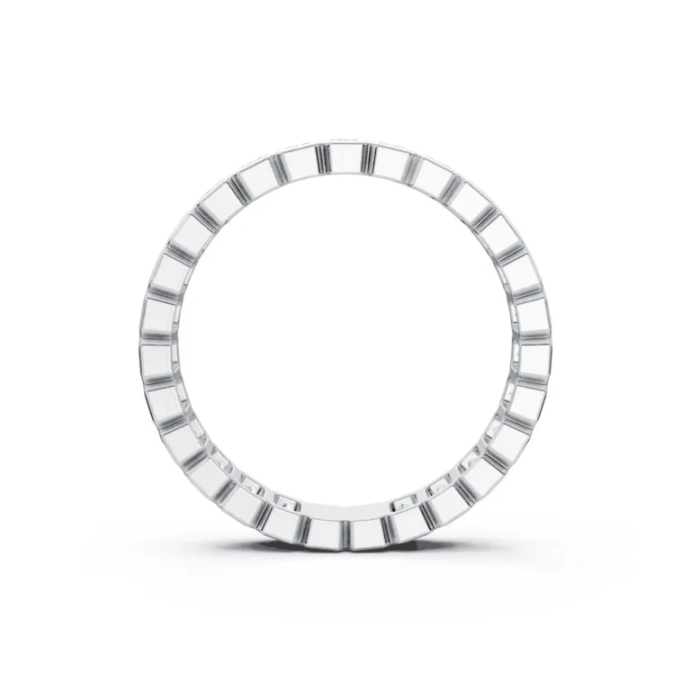 6 Eternity Stack Single Row Half Bezel Light Pass North South full coverage emerald 3.1 2