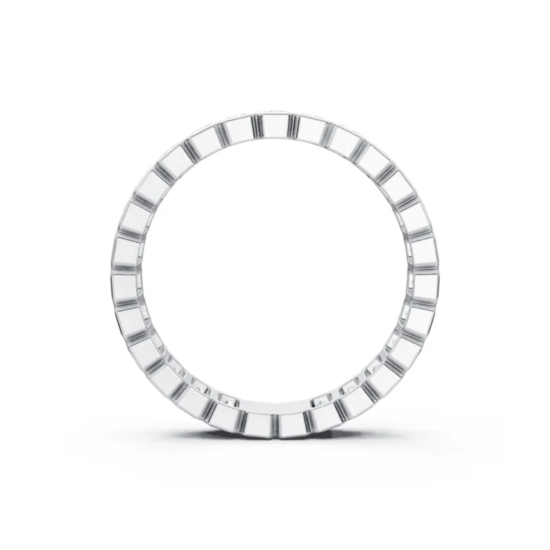 6 Eternity Stack Single Row Half Bezel Light Pass North South full coverage emerald 3.1 2