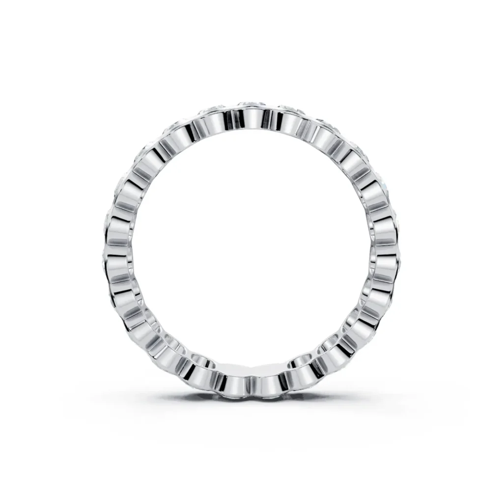 6 Eternity Stack Single Row Half Bezel Light Pass North South full coverage oval 4.0