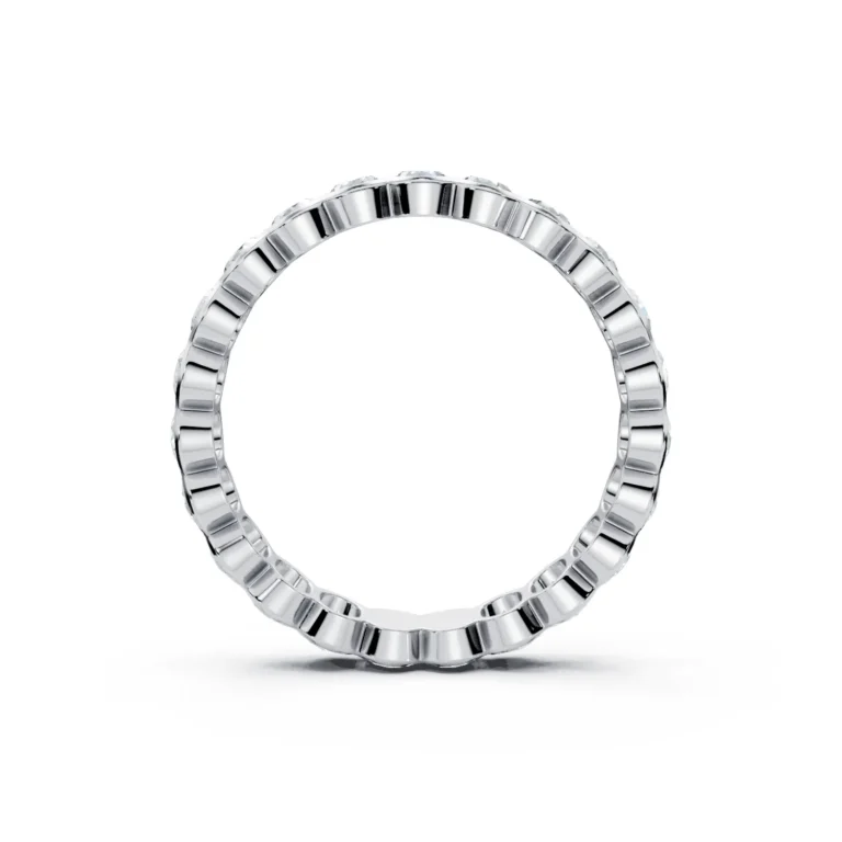 6 Eternity Stack Single Row Half Bezel Light Pass North South full coverage oval 4.0