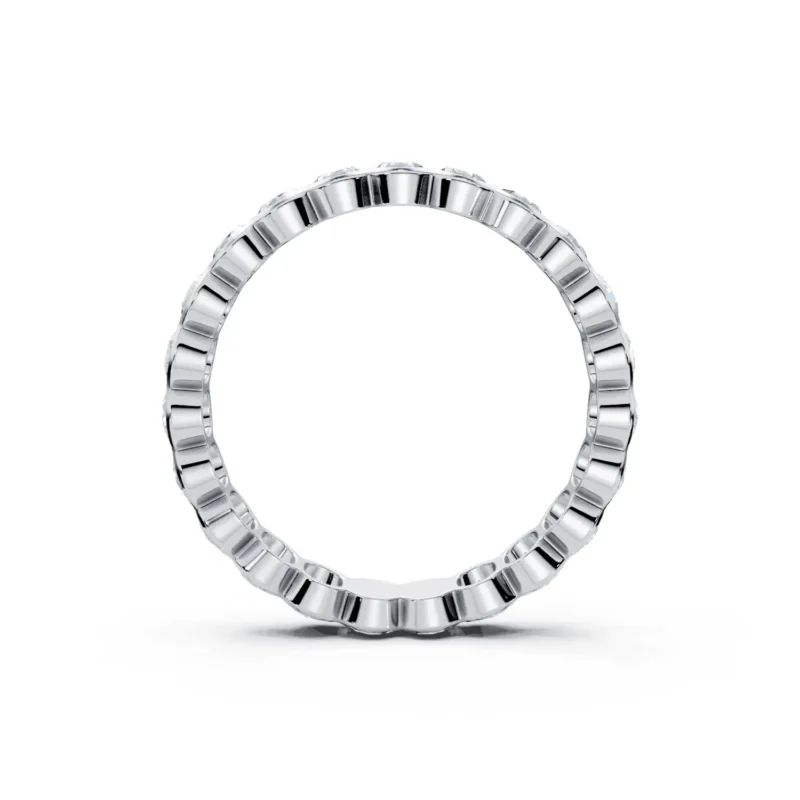 6 Eternity Stack Single Row Half Bezel Light Pass North South full coverage oval 4.0