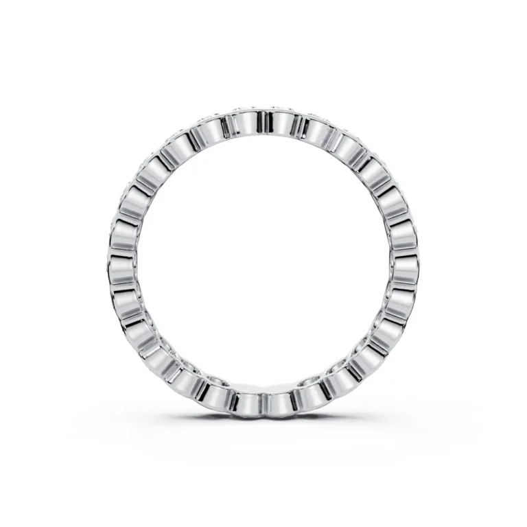 6 Eternity Stack Single Row Half Bezel Light Pass full coverage round 2.9