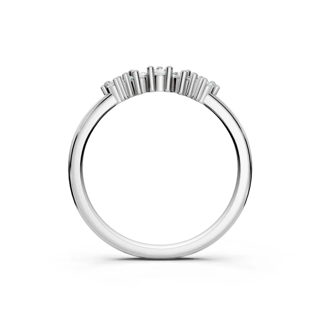 7 Single Row curved Prong Setting Round Prong Light Pass 14coverage comfort fit round