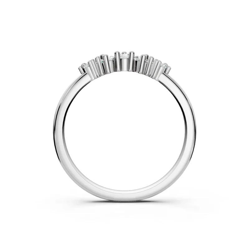 7 Single Row curved Prong Setting Round Prong Light Pass 14coverage comfort fit round