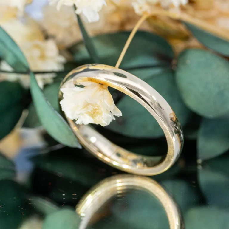 Timeless Solitaire Comfort 3mm Wedding Band 1