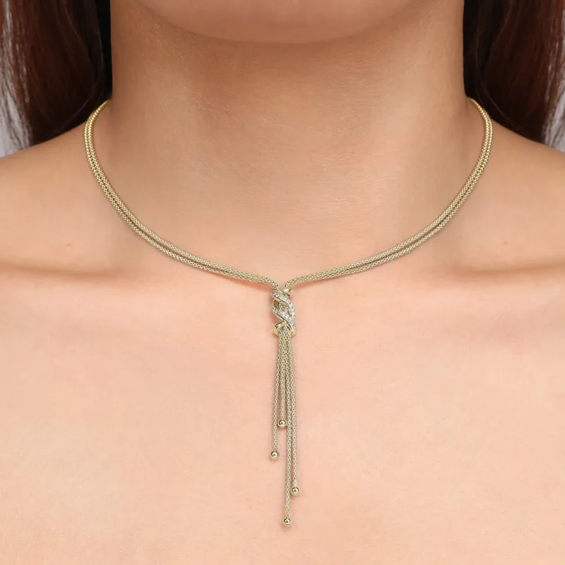 10 Luce Italian Braided Twist Necklace