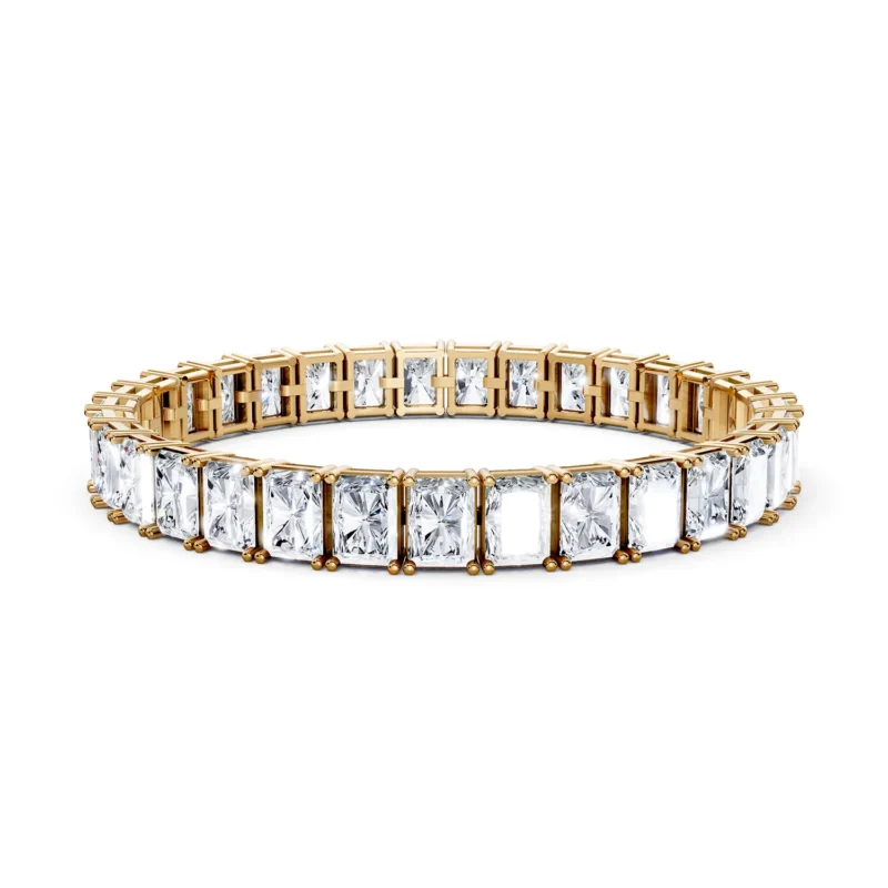 4 Tennis Four Prong Square Basket North South radiant