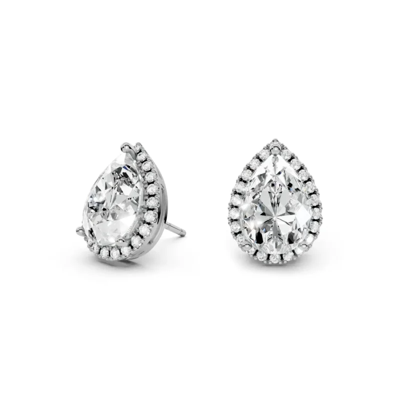 5 Halo Four Prong Round Claw Basket Decorative Vivre Feature pear