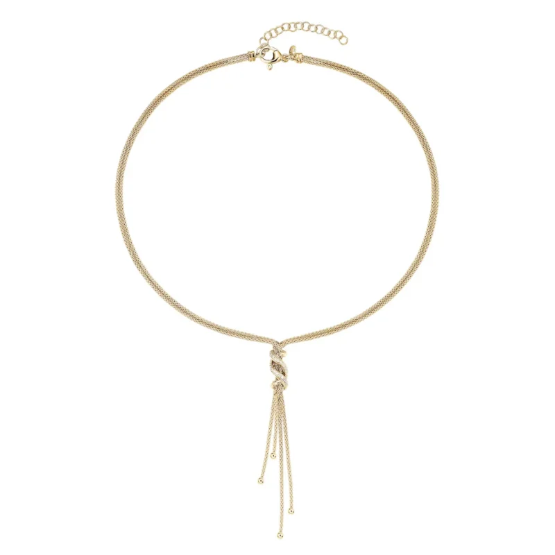 5 Luce Italian Braided Twist Necklace