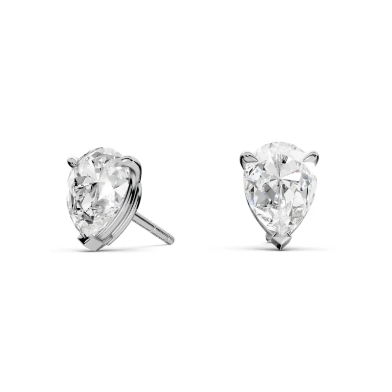 5 Solitary Four Prong Basket Single Band pear