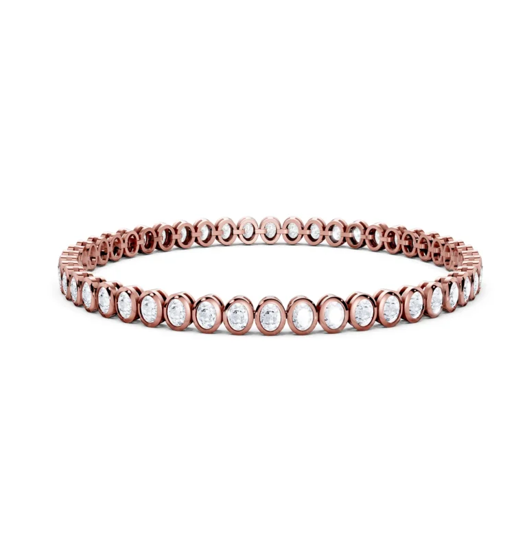 5 Tennis Bezel Round Basket North South oval