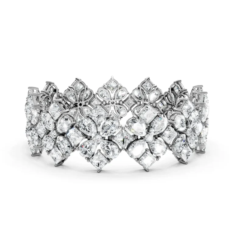 6 Tennis Combo Prong Setting 5 row Adaptive Basket pear princess round