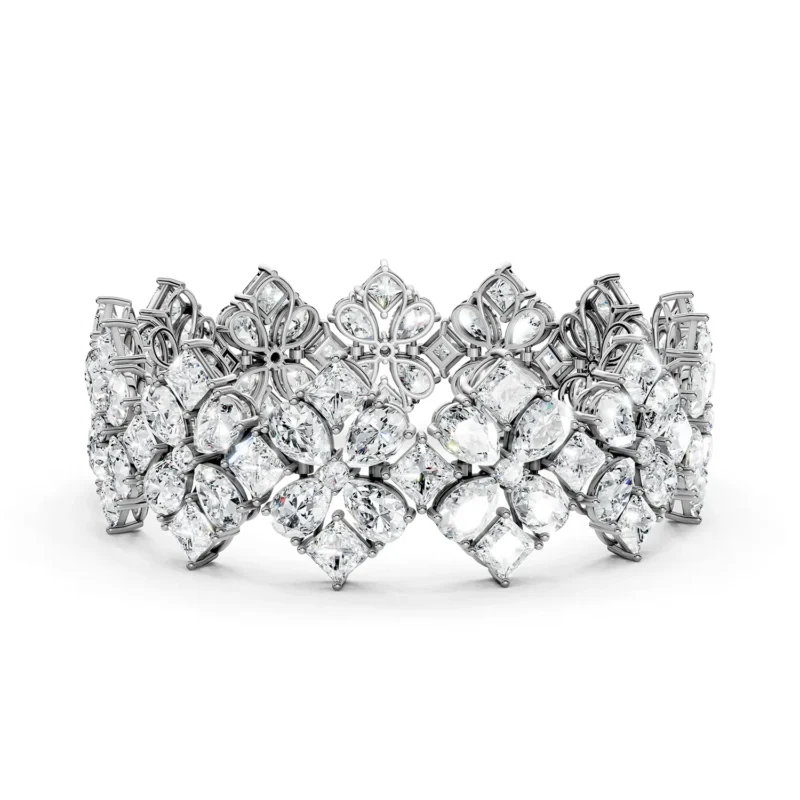 6 Tennis Combo Prong Setting 5 row Adaptive Basket pear princess round