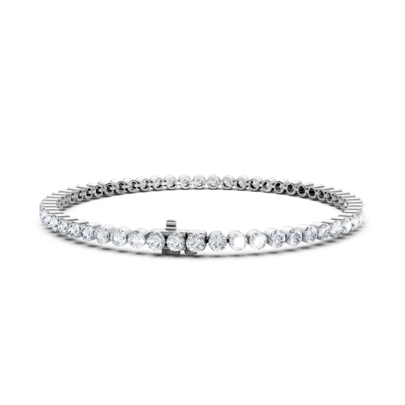 6 Tennis Hidden Bezel Round Basket round