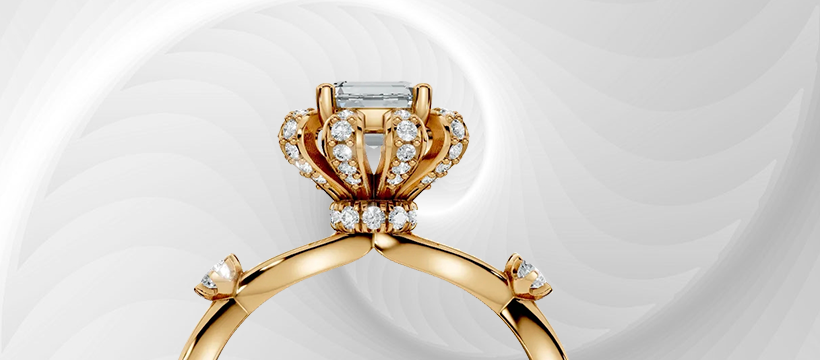 Celebrity Inspired Aesthetics Our elongated cushion halo