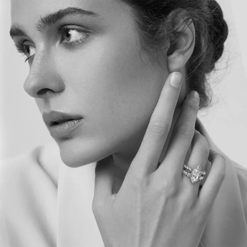 5 Eternal Muse vivre bridal set diamond ring