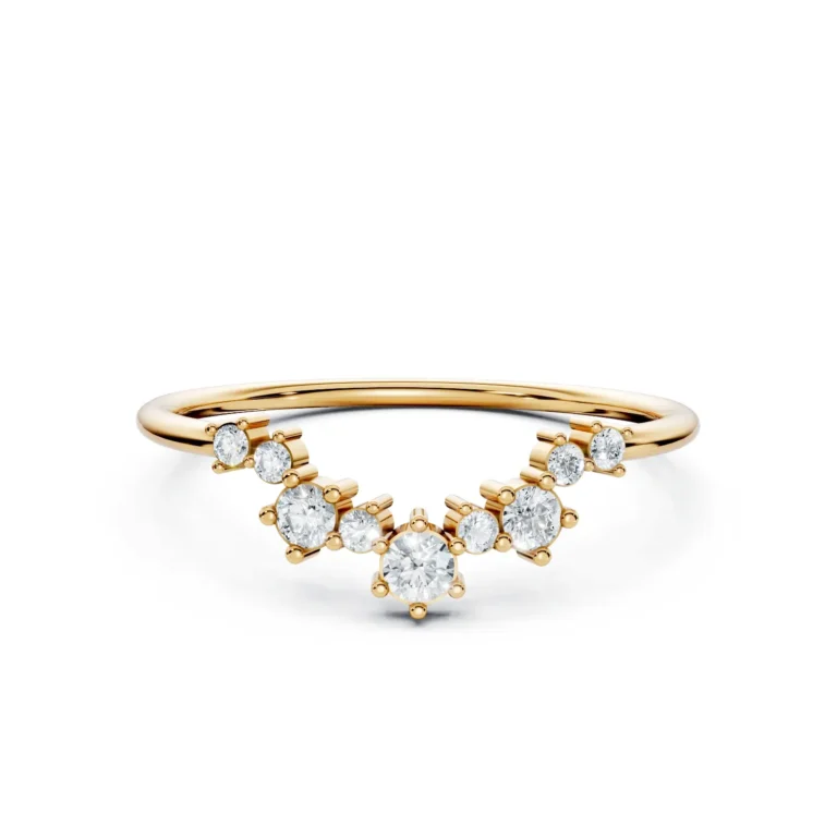 1 Stack Prong curved Half Halo Light Pass 14 coverage