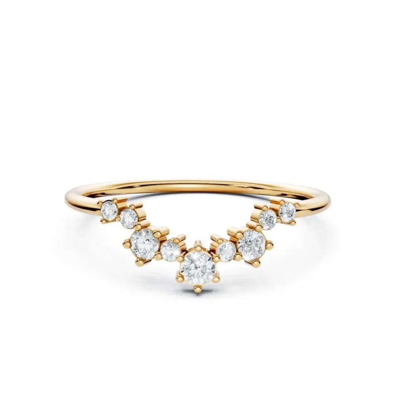 1 Stack Prong curved Half Halo Light Pass 14 coverage