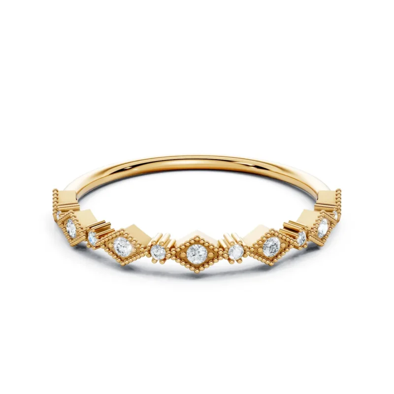 1 Stack Vivre Feature Pave Bead Bright Bezel Base 12 coverage