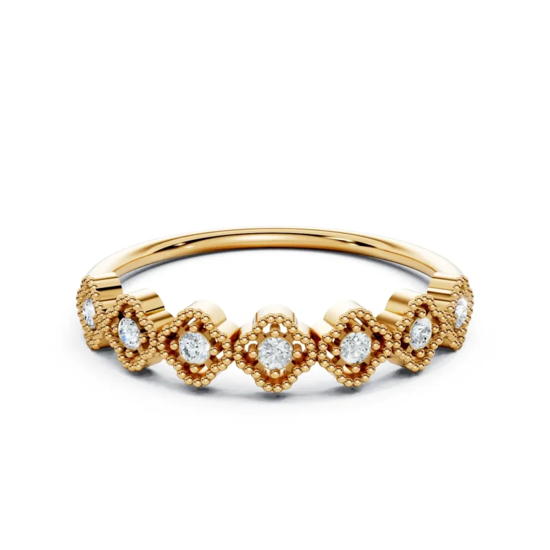 1 Stack Vivre Feature Pave Bead Bright Bezel Base 12 coverage